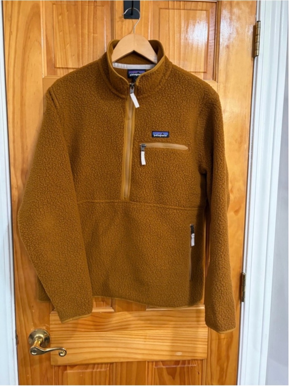 Patagonia Women's Brown Quarter-Zip Fleece Pullover - Picture 2 of 8